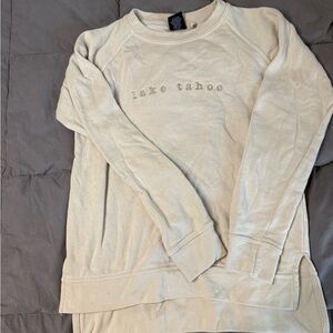 Lake Tahoe Beige Sweatshirt